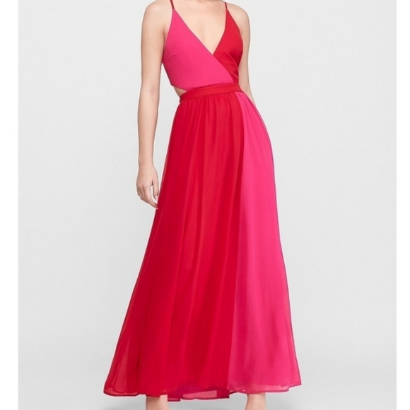 Express Dresses & Skirts - NWT Express full length color block strappy dress